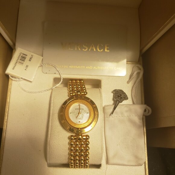 Versace Eon Gold Stainless Steel Women’s Watch with Box - Authentic - Picture 5 of 13